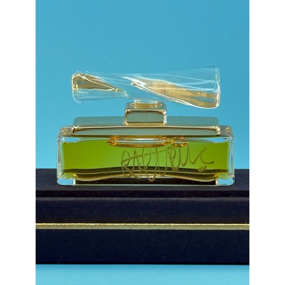 Vintage 1985 Deneuve by Catherine Deneuve 0.25 oz Perfume w/ Signed Box & Bottle